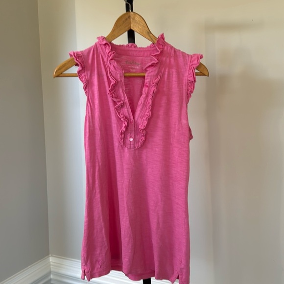 Lilly Pulitzer pink top women’s blouse - Picture 1 of 5